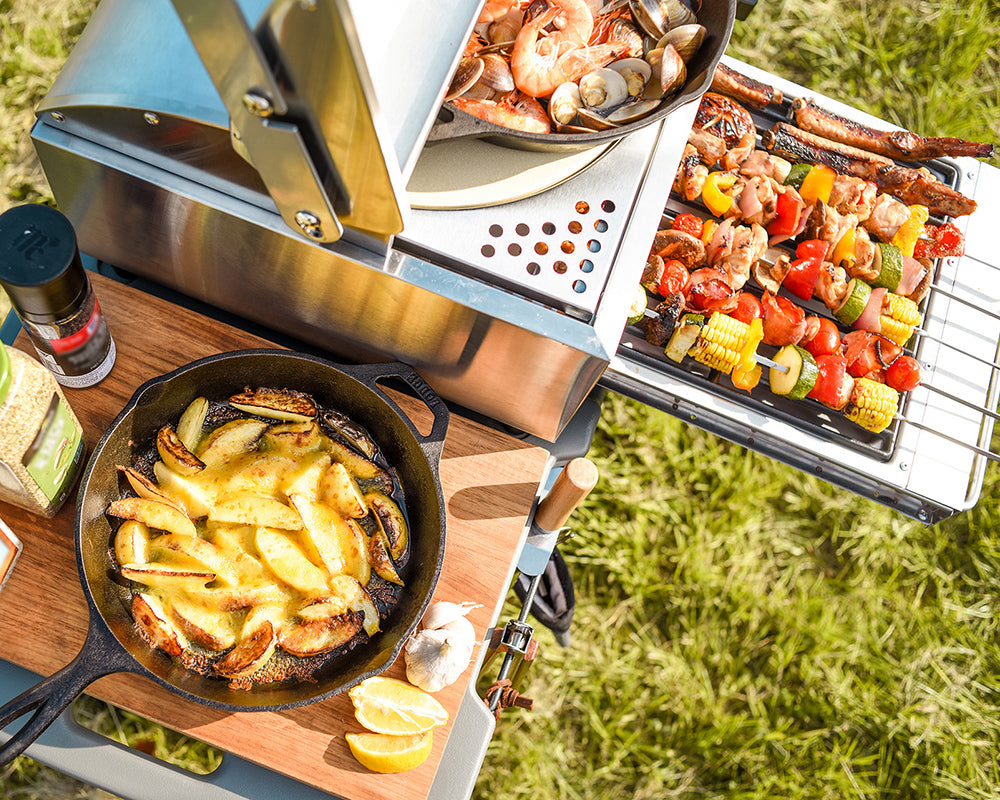 The grill you can do anything with it ! Portable All-In-One Kitchen On The Go